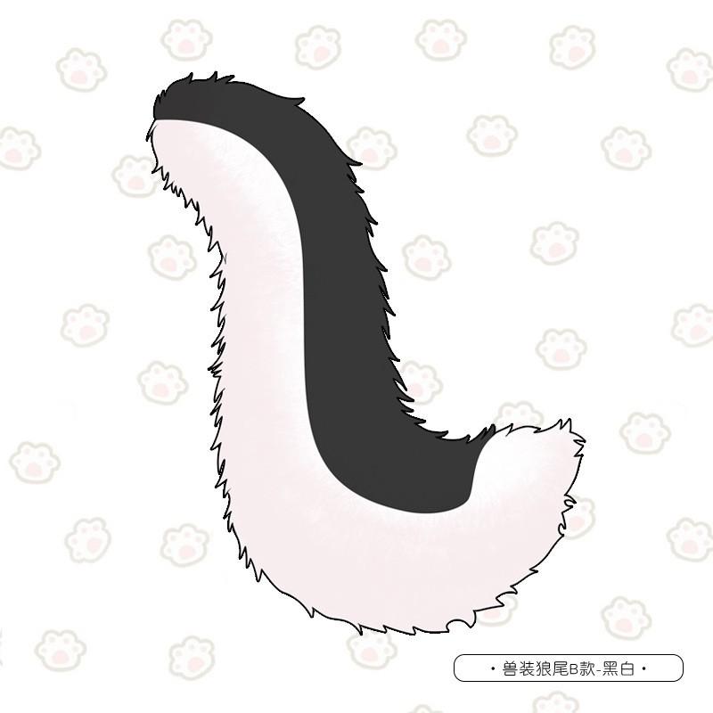 Fursuit Tail Prop Cosplay Costume - Cat Dog Wolf Fox Handmade Plush Accessory Anime Convention Performance