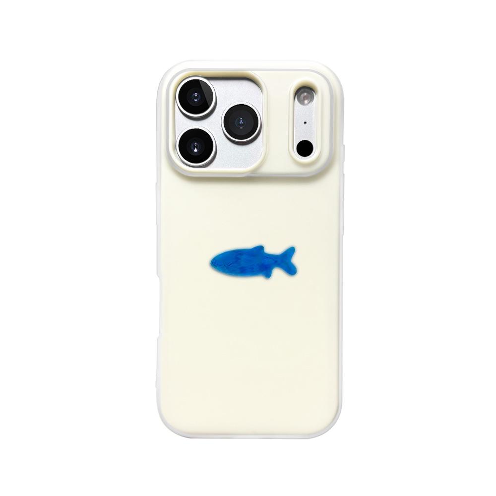 Blue fish is suitable for Huawei niche iPhone16/17pm apple case matte puraxmax phone case for girls