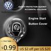 2026 New For VOLKSWAGEN VW New 1pcs Car Styling Engine Start Stop Switch Button Cover Sticker For VW Volkswagen Golf Polo Passat