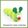 Popular Caterpillar Catnip Plush Toy - Scratch & Bite Resistant