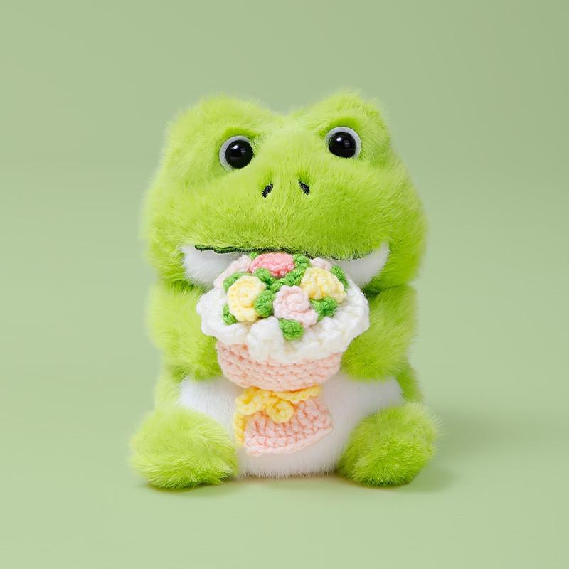 Kara Fox Cat Plush Toy With Flower Holder For Kids Room Decor And Giftgiving