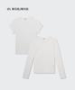 MUSINSA STANDARD WOMAN Women'S Slim Crew Neck T-Shirt_Short Sleeve + Long Sleeve 2-Pack