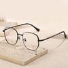2024 Polygonal Titanium Unisex Anti-Blue Light Myopia Glasses with Thick Frame 2459