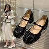 Fashion Single-heel Low-cut Casual Shoes for Women, New Style, Open-toe, Chunky Heel