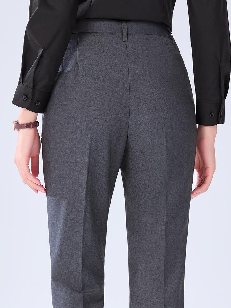 Non-Iron Professional Slim Straight Leg Grey Suit Pants for Men & Women – Ideal Formal Workwear for Commuting
