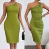 Europäischer & Amerikanischer Stil Schulterfrei Sexy Enganliegend Ärmellos Partykleid für Damen