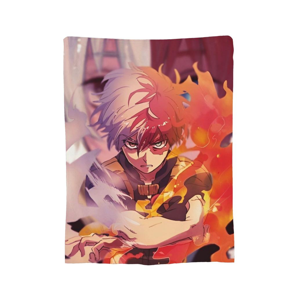 My Hero Academia Blankets Fleece Anime Warm Throw Blankets for Car Sofa Couch Bedroom Quilt