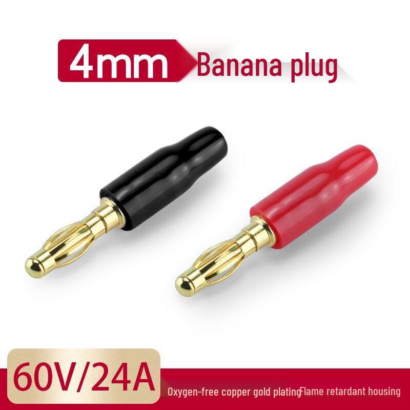 4mm Brass Gold-Plated Banana Plug