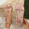 Fashion New Women Summer Sandals Women Shoes Bohemia Gladiator Beach Flat Casual Sandals Leisure Female Ladies Women Slip On Sandalias