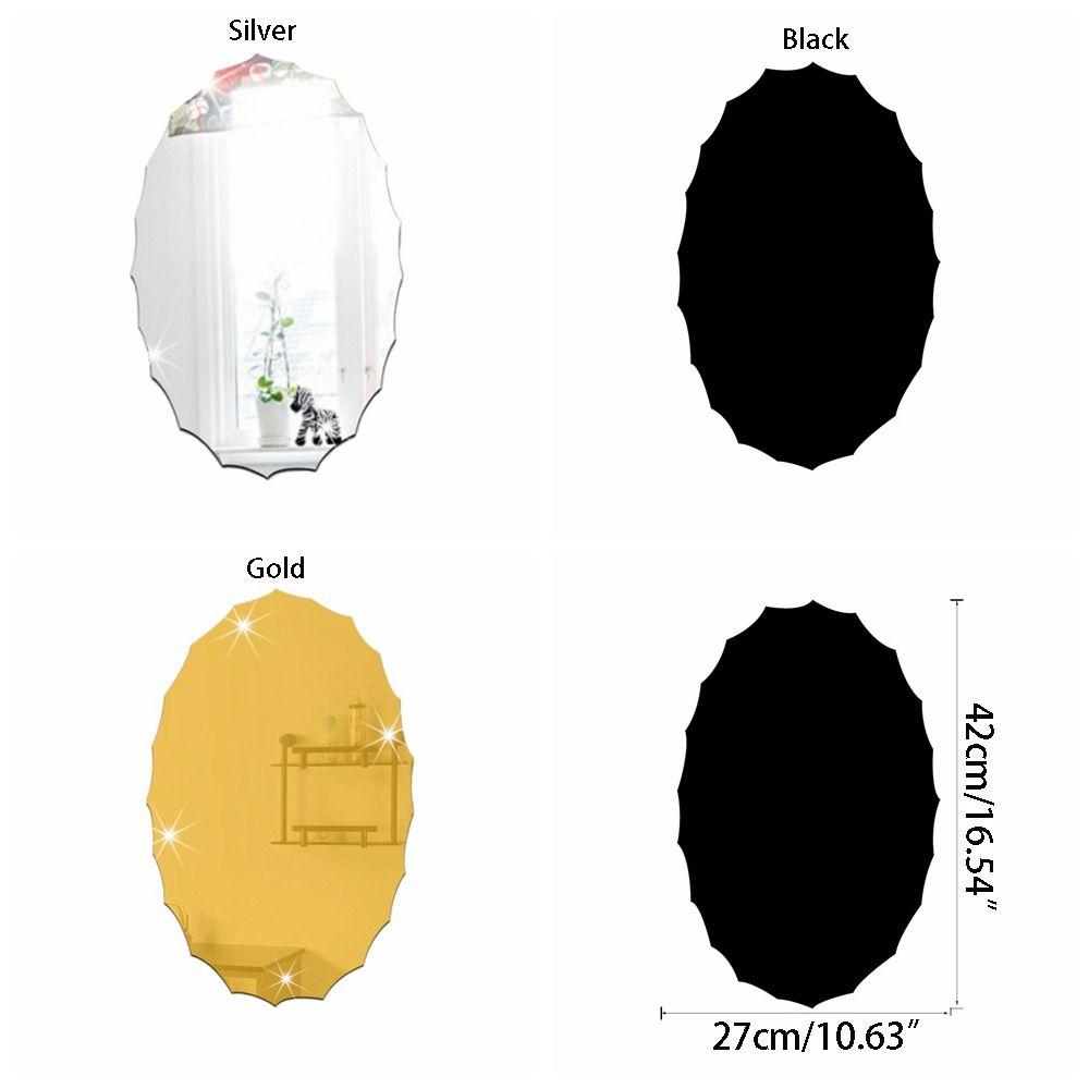 High Definition Wall Mirrior Sticker Removable Hanging Decorative Mirrors  Hotel