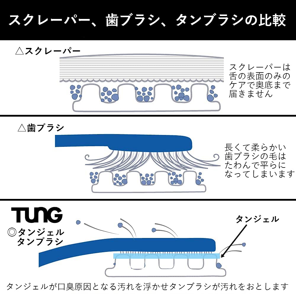 TUNG Tongue Brush, 4-Pack (Official Import)