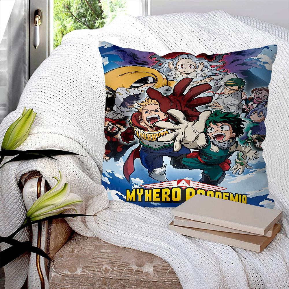 Anime My Hero Academia Pillow Case Square Pillow Bedroom Sofa Leisure Comfort Cushion Car Living Room Home Decoration