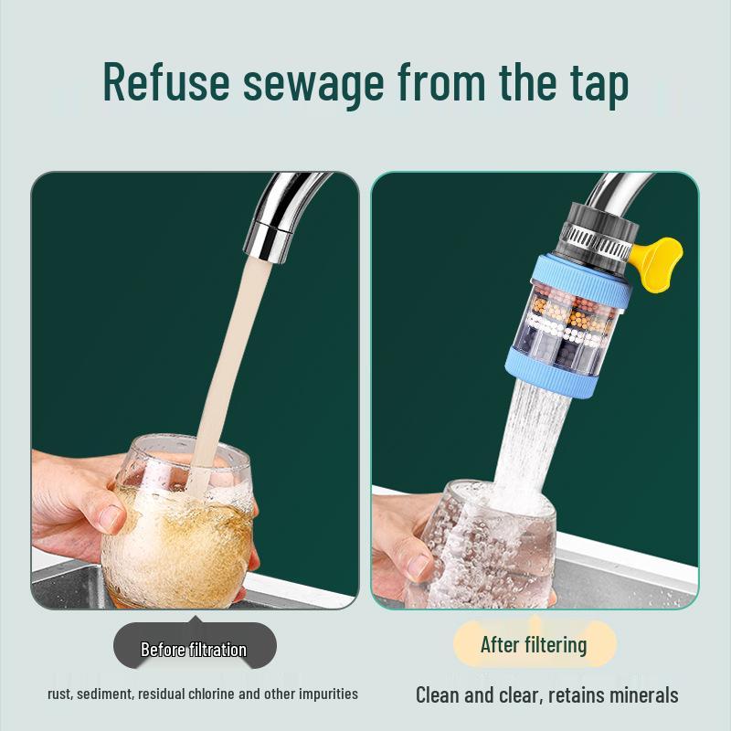 Universal Faucet Nozzle Filter: Anti-Splash Kitchen Water Purifier and Tap Shower Extension