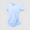 Women's V-Neck Short Sleeve Sports T-Shirt