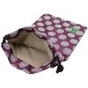 Senshishuin Nishijin-ori Gold Brocade Drawstring Bag (Lined) Light Purple with White Circle Pattern, Medium Size