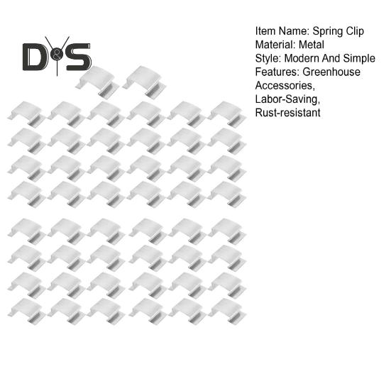 Gewächshaus-Glasklammern, gefederte G-Klammern aus Edelstahl, rostbeständige Gewächshaus-Verglasungsklammern für Verglasungsreparaturen, Klammerersatz