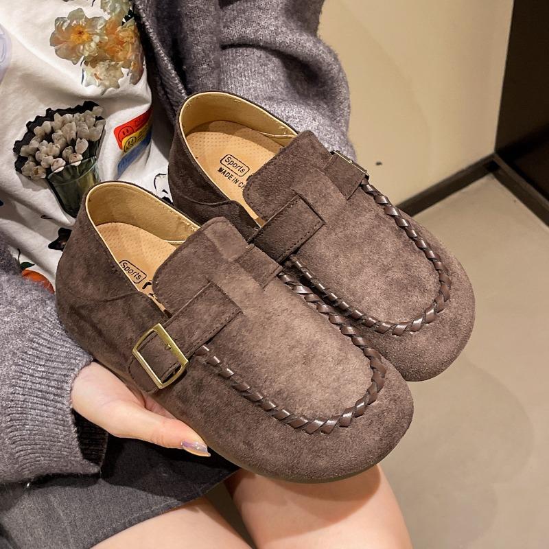Women's autumn retro one-pedal casual soft-soled Mary Jane single shoes, kangaroo shoes, women's models