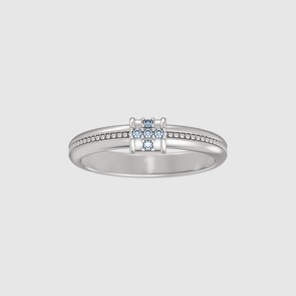 Musee.Art Saint Cubic Couple Rings (Women'S) (Type B)