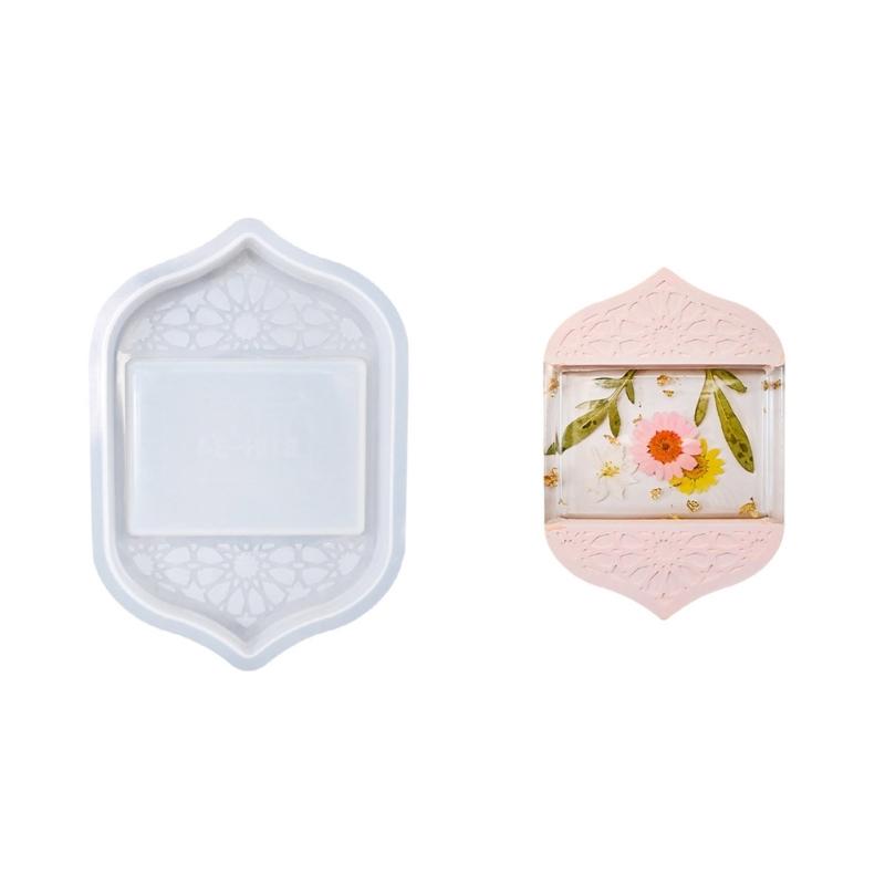 Dome Shaped Silicone Mold Middle Eastern Design Crystal Epoxy Moon Decors Crafting Tool Reusable