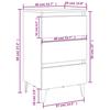 Nightstand with Metal Legs White 40 x 35 x 69 cm