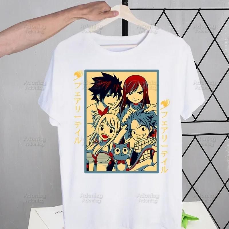 Fairy Tail Guild Men's T-shirts Funny Hip Hop Summer Women Men Tshirts Ulzzang Harajuku Cartoon Anime Natsu Zodiac T-Shirt Shirt