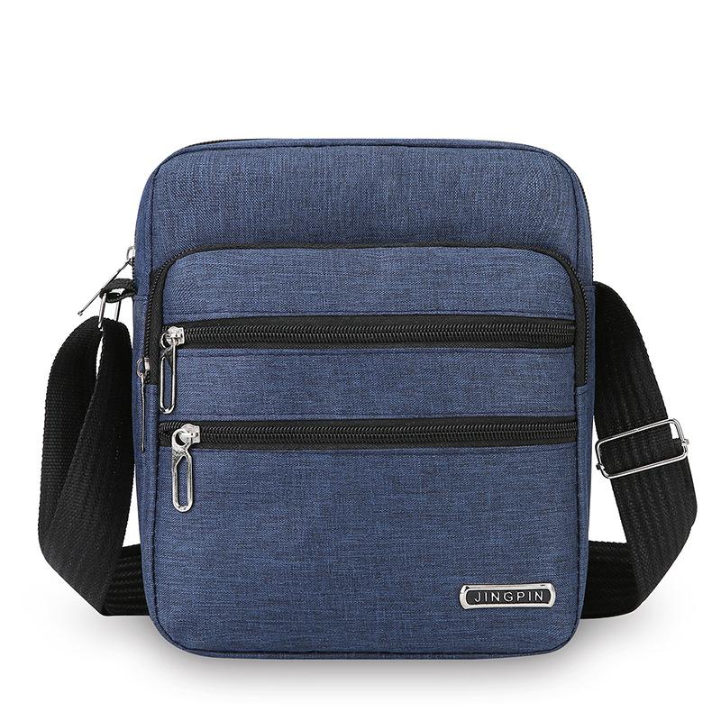 Business bag Men's and women's nylon collection wallet Canvas charging bag Cashier shoulder messenger bag Oxford cloth bag Korean version satchel bag