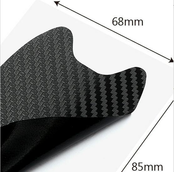 Carbon Fiber Car Door Handle Protective Stickers, 4pcs
