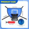 Trampoline Basketball Hoop for Kids with Pump and Ball Lightweight Backboard 1