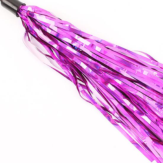 Funny Bright Color Paper Pet Cat Kitten Tease Rod Wand Play Interactive Toy