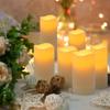 9Pcs LED Candles with Flickering Flameless Candles Battery Operated Pillar Candles Wedding Decoration Candlelight Christmas