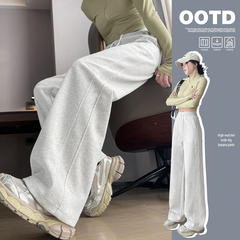 HSTYLE Women's High-Waisted Drapey Wide-Leg Pants