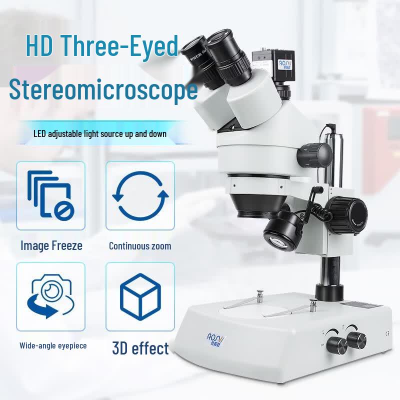 AOSVI Professional Trinocular Stereo Microscope for Repair
