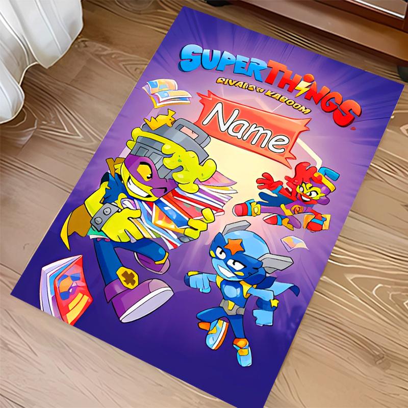 Custom Personalization SuperZings Print Area Rug - Soft, Washable Non-Slip Indoor Mat,Living Room,Home&Office Decorative Rug