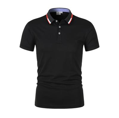Men Polo Shirt Short Sleeve Casual Classic Summer Collar Shirts Button Solid Color Basic Polo T Shirt
