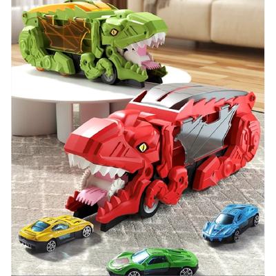 Velké dinosaurus požírající auto hračka tyranosaurus rex úložné auto pro chlapce posuvné setrvačné slitiny vyhazovací transportní auto narozeninový dárek