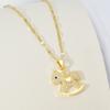 Wind Full Diamond Pony Necklace Female Design Versatile Trend Temperament Cartoon Pendant Jewelry