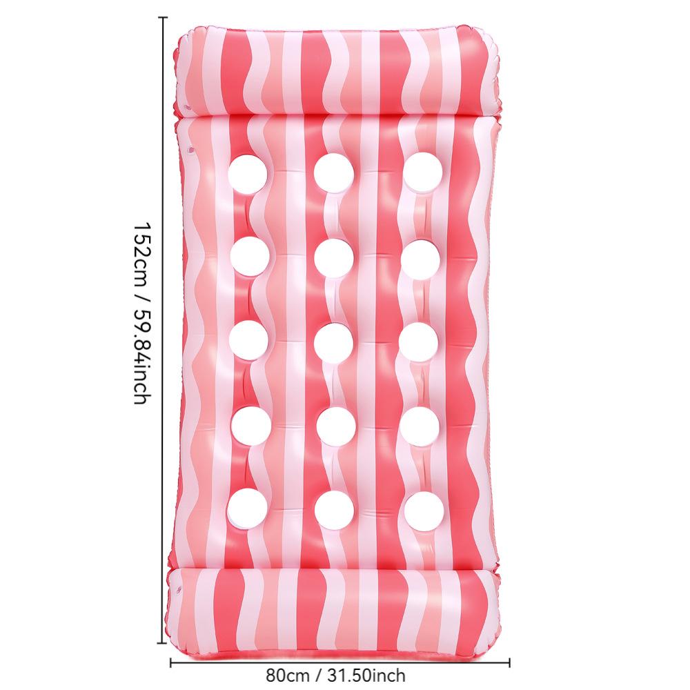 New Style Daisy Stripe Inflatable Pool Float Lounger