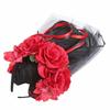 Gotisches Blumenhaarband mit Schleierband für Frauen Cosplay Party Kostüm Tag der Toten Kopfschmuck Feiertagsaccessoires