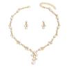 Bridal Accessories Necklace Earrings Jewelry Set Banquet Dress Set Chain Fashion Temperament Accessories