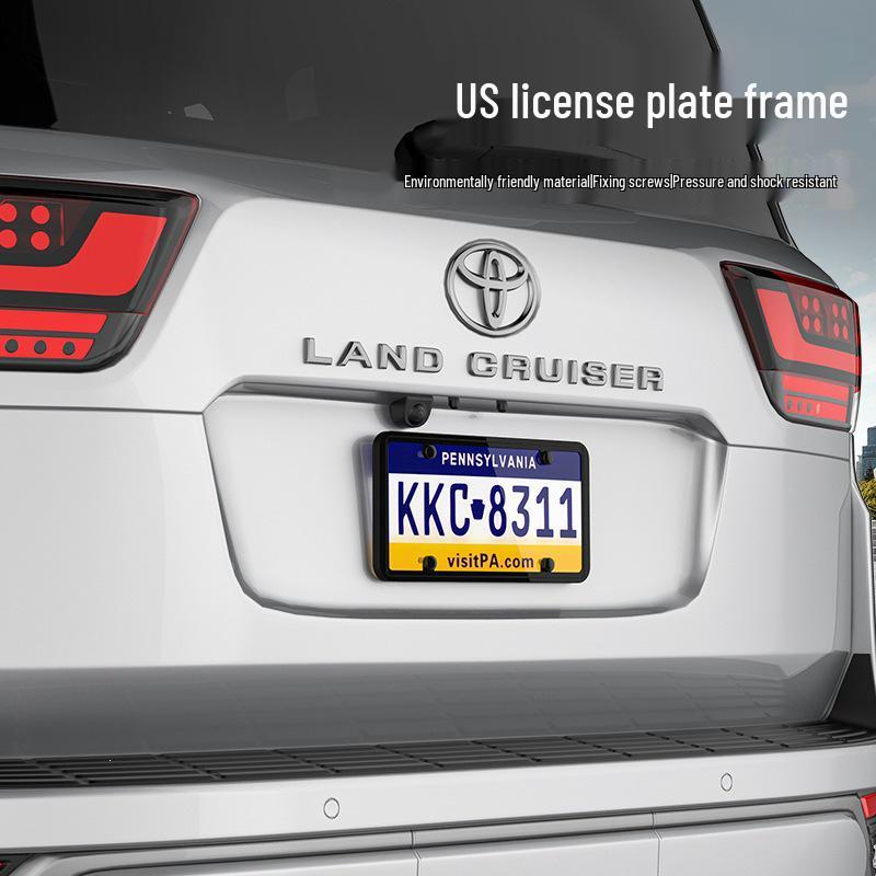 US Spec License Plate Frame – Car Modification Plastic Base Holder