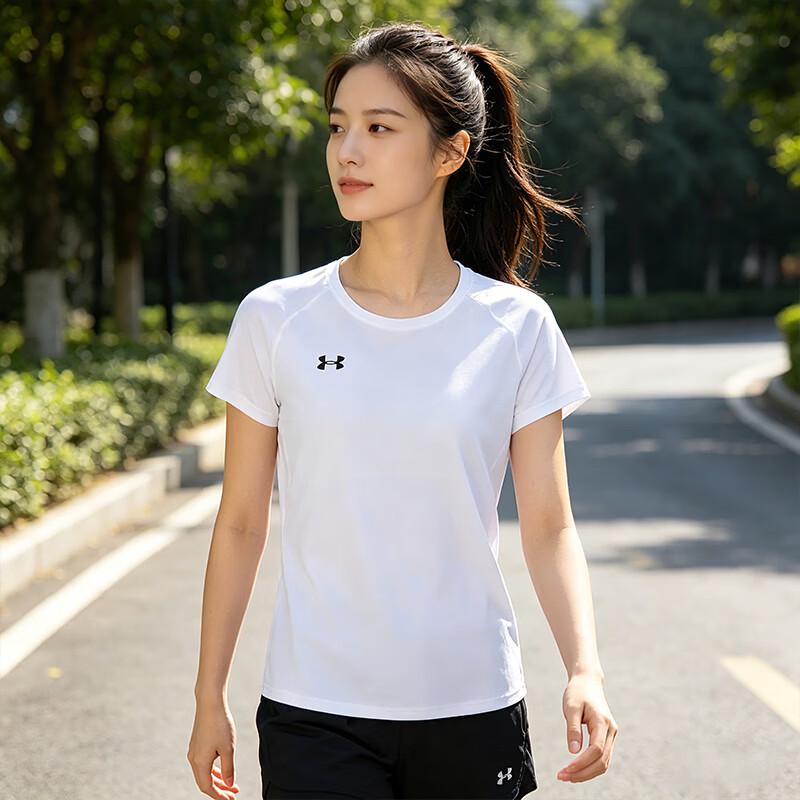 Under Armour Women s Knit Crew Neck Short Sleeve T-Shirt M