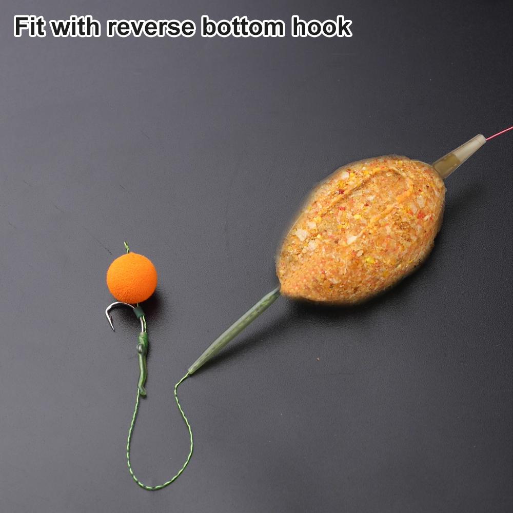 FTK 4 Stück 30g-60g Köderhalter Köderhalter Werkzeugset Serie Karpfenfischen Futterkorb Form Karpfenköder-Werkzeug Schnellwechsel-Formen