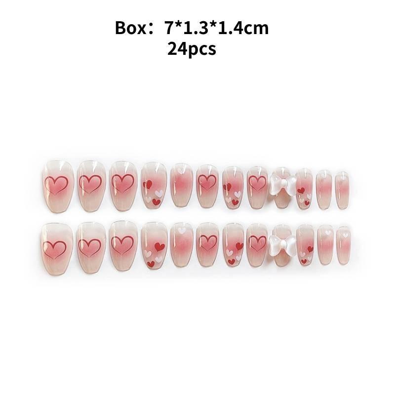 Handmade Wear Nail Fashion Cute Threedimensional Bow Exquisite Nail Patch Style