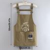 Anti-fouling Chef Apron Waterproof Cooking Baking Bibs Portable Kitchen Apron  for Home Kitchen