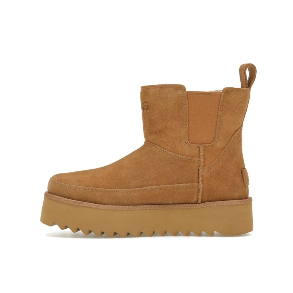 UGG  Chelsea Platform Mini Boot Chestnut Women Sneakers Brown 1158051-CHE