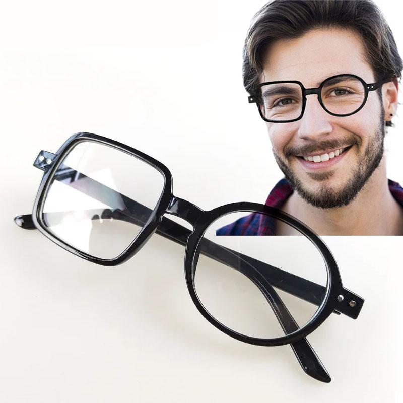 

Square Glasses Women Men Fashion Round Clear Glasses Decorative Glasses чёрный