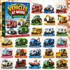 Transportation Advent Calendar With Acrylic Material For Holiday Gift And Kids Play