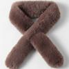 LALA Fur Scarf Petite-Cocoa