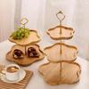Wooden Cake Tray 2/3rd Floor Dessert Tray Stand Dining Room Dessert Cookie Candy Buffet Stand Holiday Party Decorations