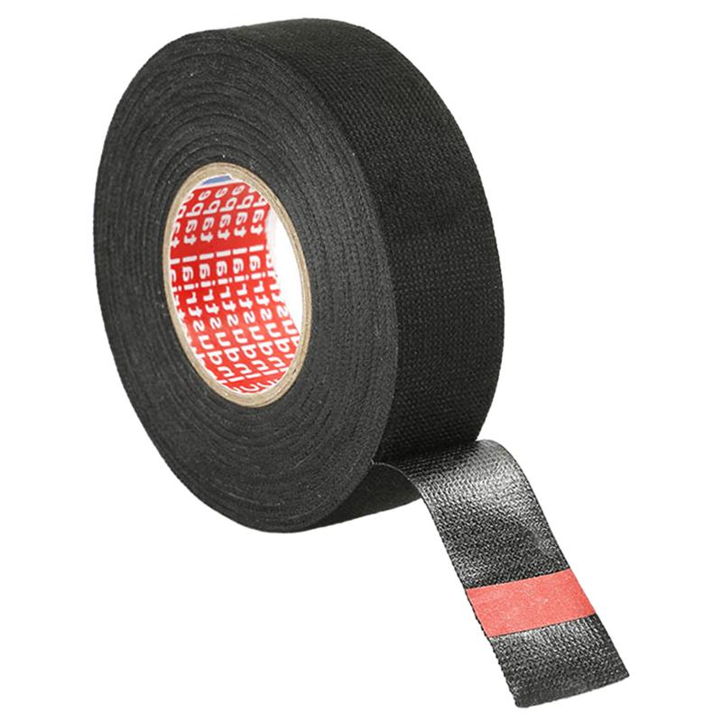 15M Heat-resistant Adhesive Cloth Fabric Tape For Automobile Flannel Tape Cloth Fleece Wiring Harness Tape Polyester Tape